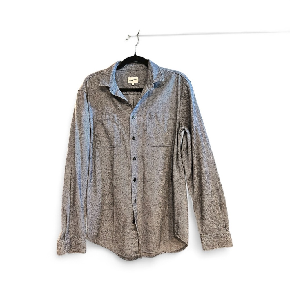 Frank & Oak Gray Casual Button-Down Shirt